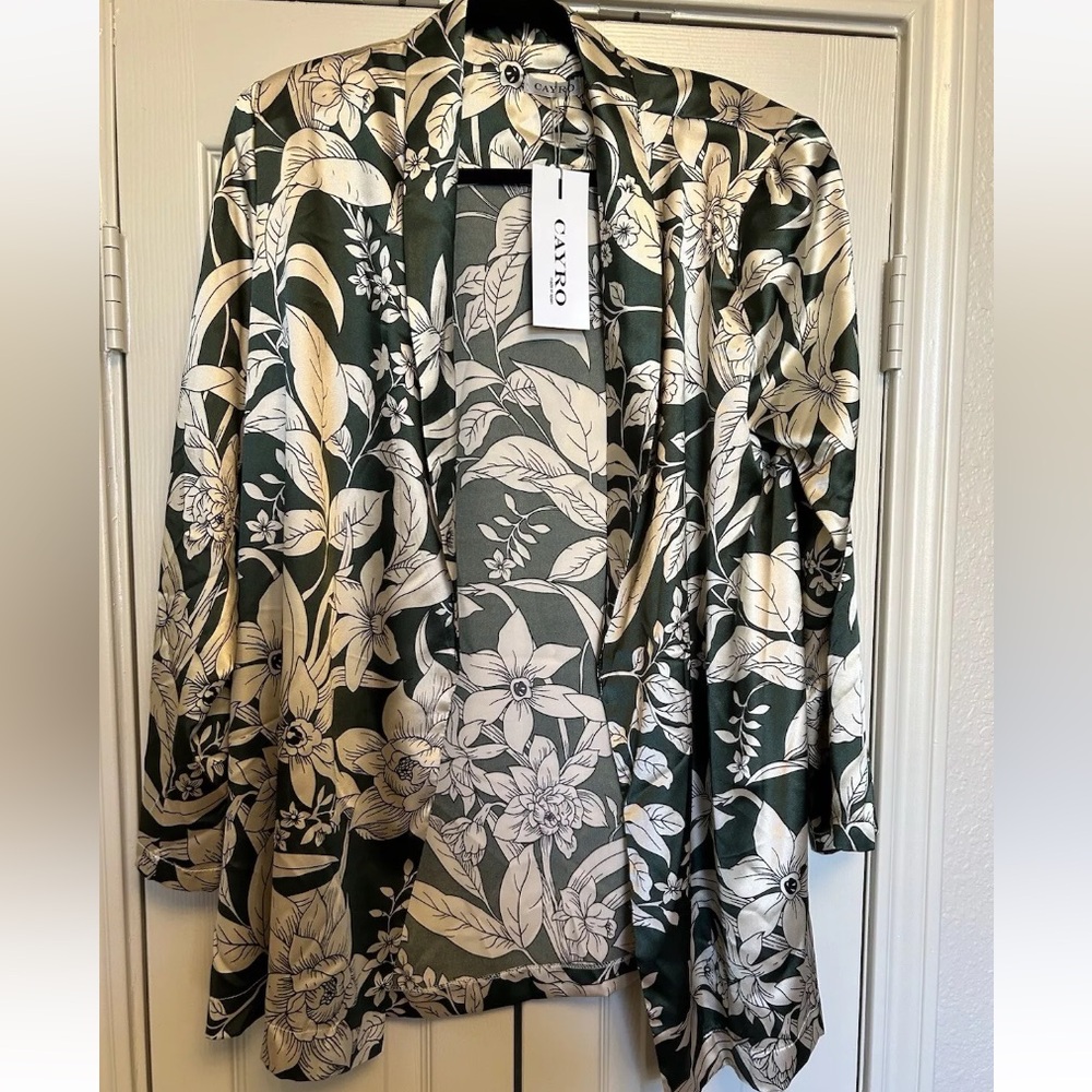 NWT - Cayro Jacket - Size Large - MRSP $295 - Green/Beige